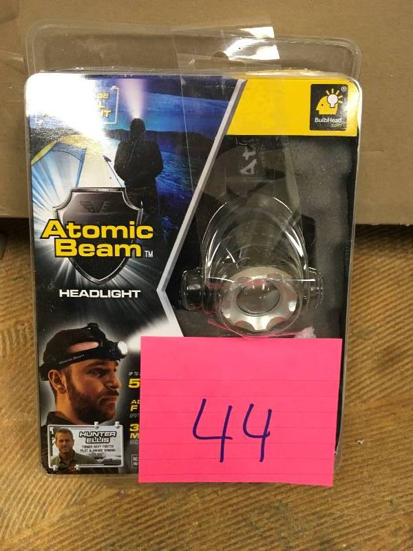 lot 44 image: Atomic Beam As Seen On TV Headlight LED AAA Battery, Black