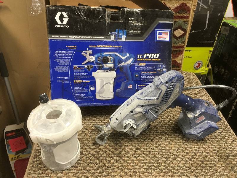 lot 73 image: Graco TC Pro Corded Airless Handheld Paint Sprayer Used