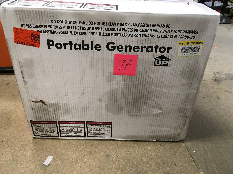 lot 88 image: Ryobi 2,200-Watt Gray Gasoline Powered Digital Inverter Generator not used