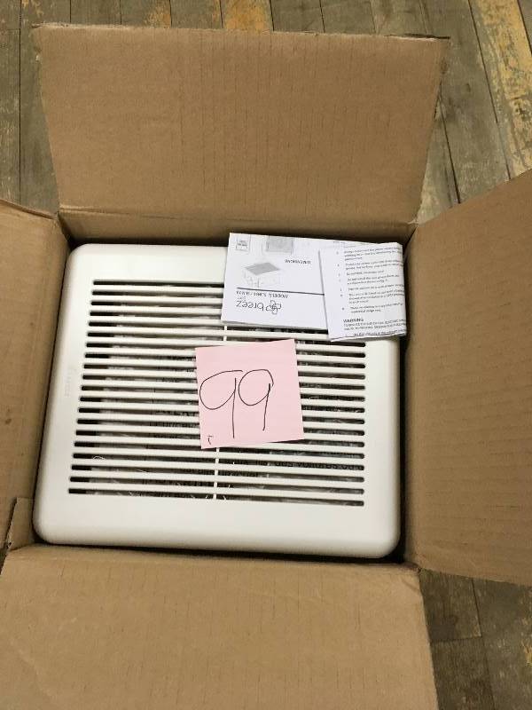 lot 99 image: Delta Electronics SLM70 70 CFM 2 Sone Single Speed Ceiling Mounted Energy Star new