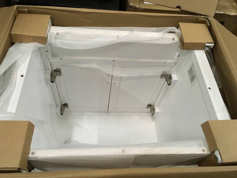 lot 2 image: Foremost Ashburn White 30-Inch Vanity open box not used