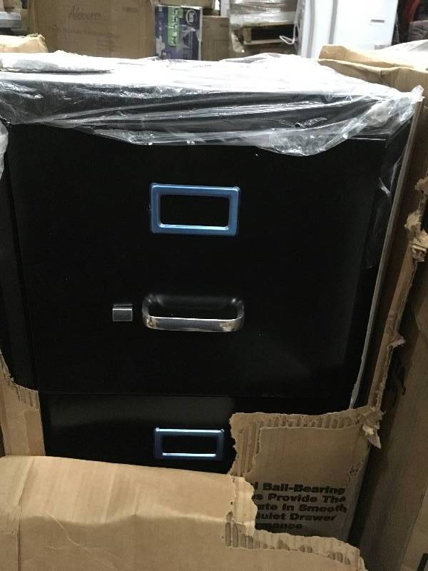 lot 10 image: 26 12 Deep Commercial Letter File Cabinets - Lot of 3 open box not used damage see pictures