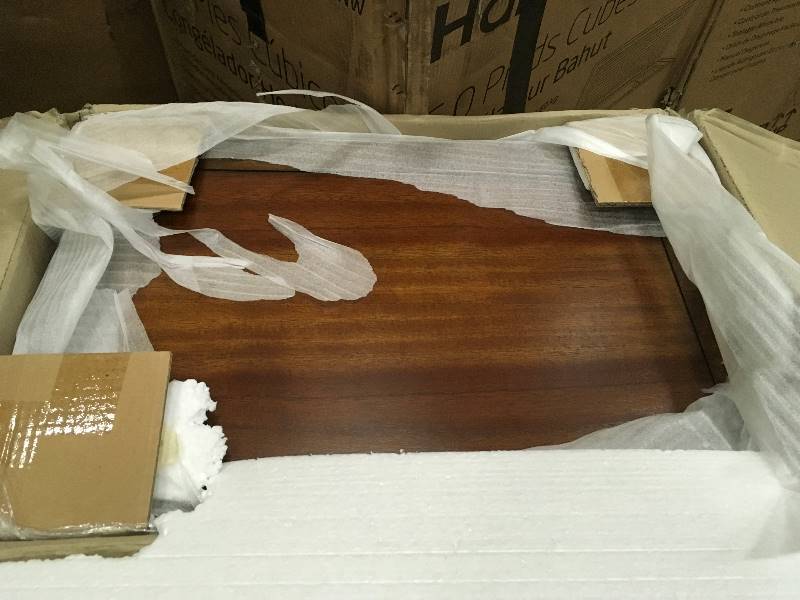 lot 21 image: American Woodcrafters Heartland Nightstand in Spice Brown open box not used