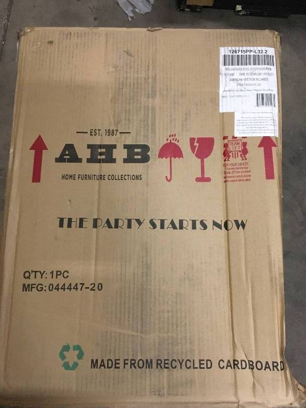 lot 22 image: Capri-Bkless Delaware 26-inch Swivel Counter Stool open box not used