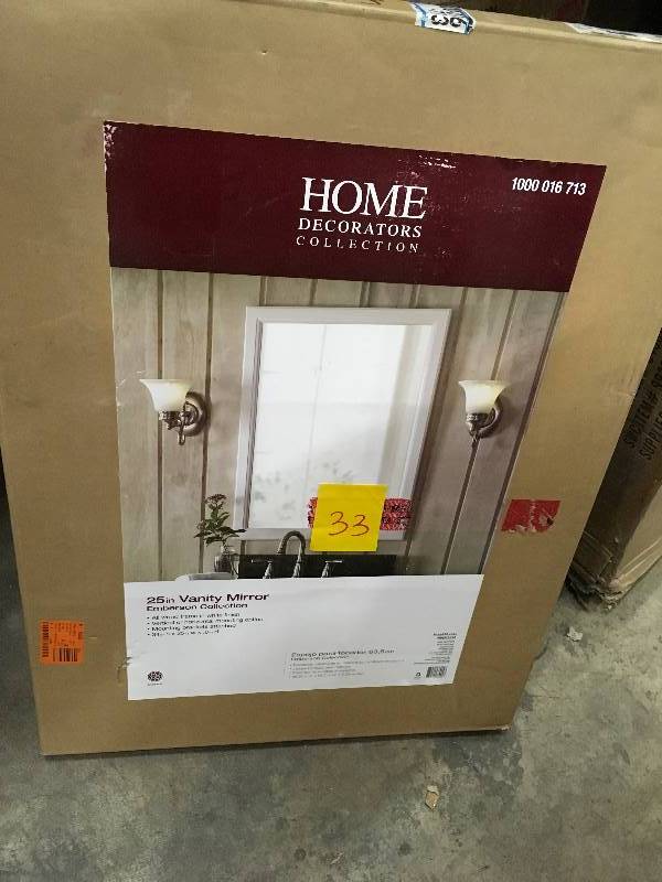 lot 33 image: Home Decorators Collection 25 in. Vanity Mirror Emberson Collection