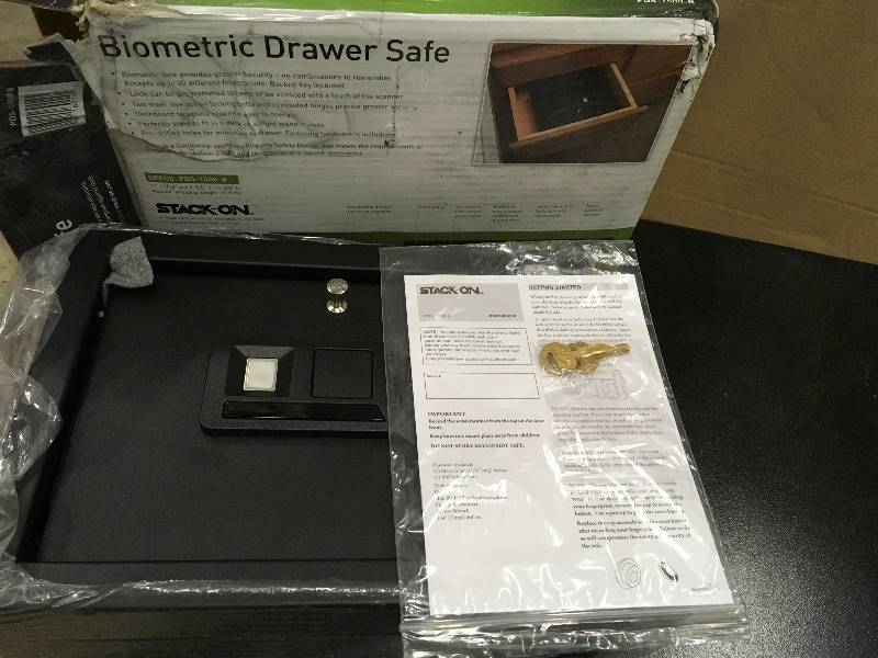 lot 37 image: Biometric Drawer Safe not used