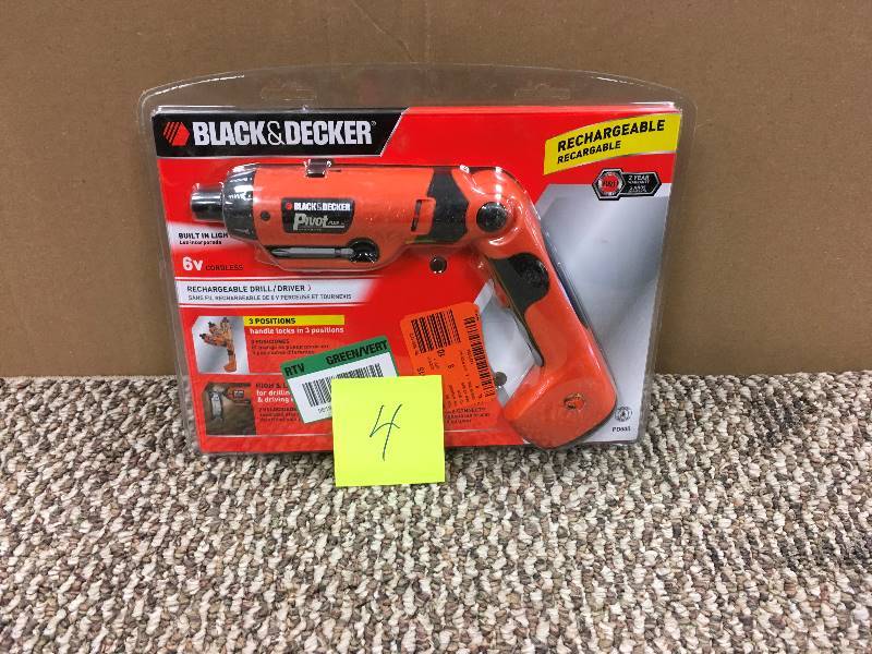 lot 4 image: Black & Decker 6 Volt NiCd 14 Cordless DrillDriver