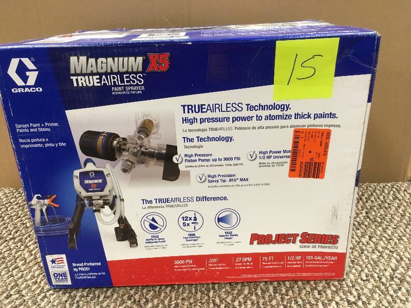 lot 15 image: Graco Airless Pain Sprayer, 12 HP, 0.27 gpm