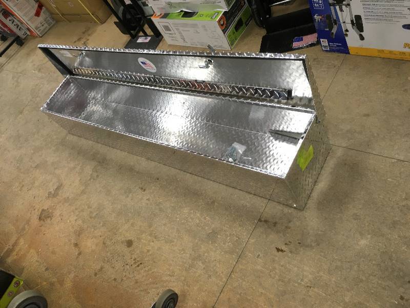 lot 43 image: 70 Flush Mount Truck Tool Box, Aluminum