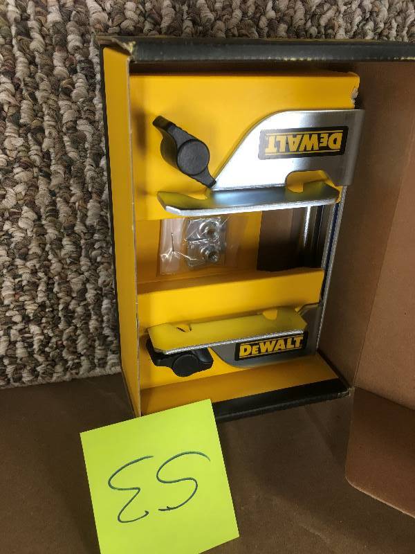 lot 53 image: DeWalt Miter Saw Crown Stops