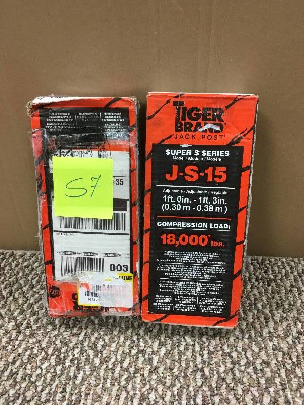 lot 57 image: Tiger Brand Jack Post Jack Post, 15 Gauge Adjust from 1 to 14