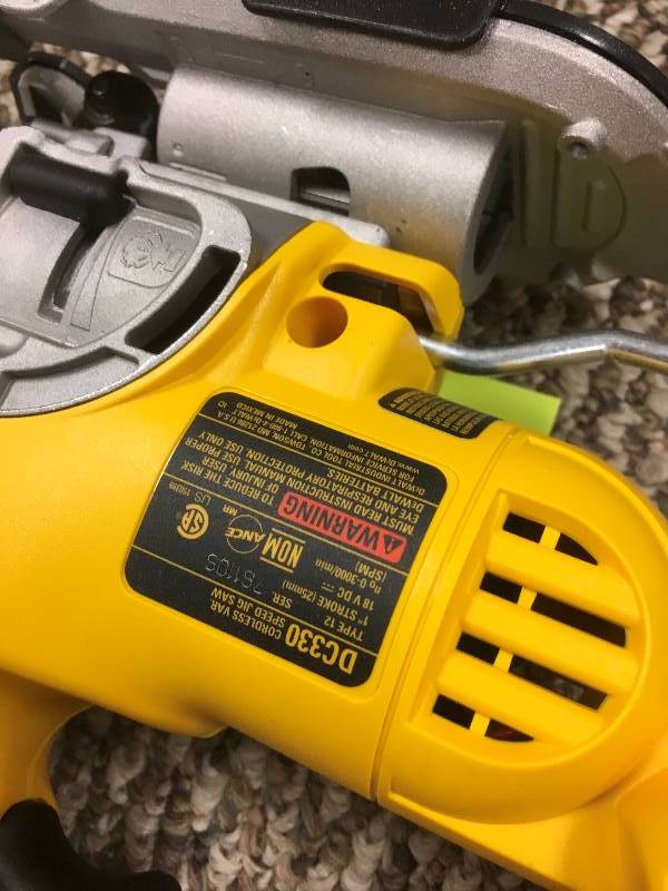 lot 62 image: DeWalt Jig Saw - Tool Only