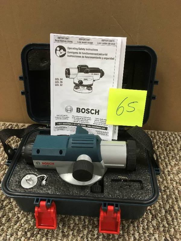lot 65 image: Bosch 300 ft. Automatic Optical Level (GOL 24)