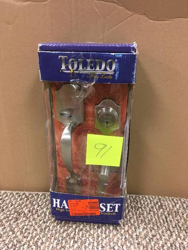 lot 91 image: Toledo Handleset High Security 1 Throw Deadbolt
