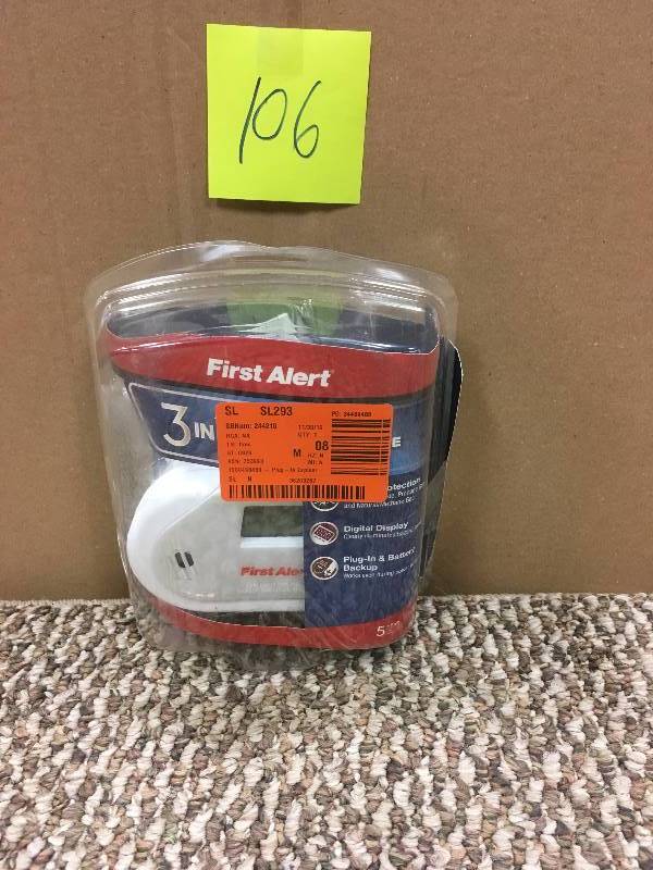 lot 106 image: First Alert Carbon Monoxide and Gas Alarm
