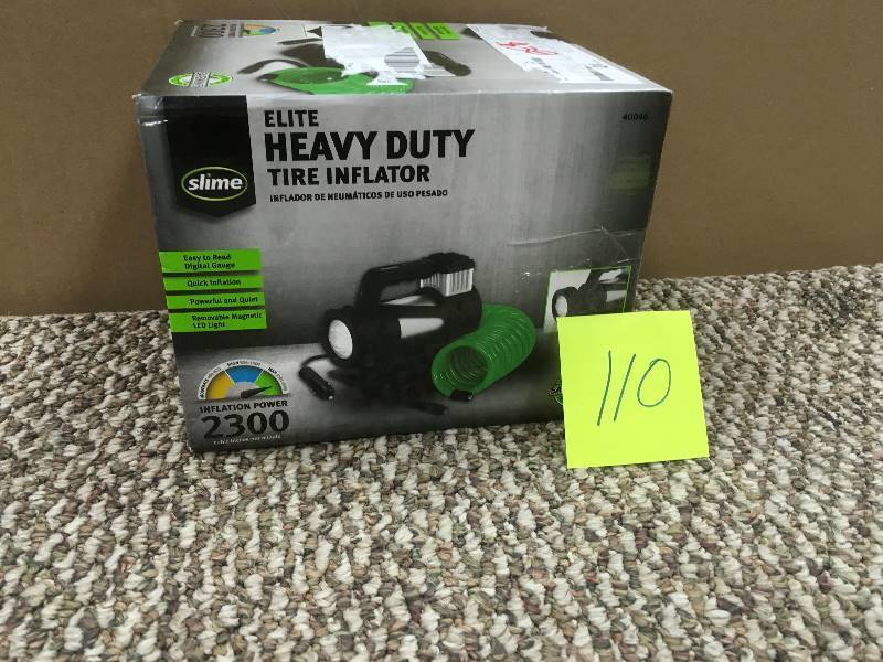 lot 110 image: Slime Heavy Duty Elite Tire Inflator
