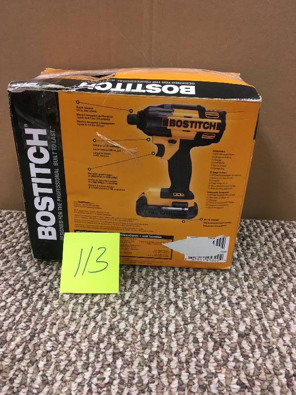 lot 113 image: Bostitch BTC441LB 18 Volt Lithium Impact Driver