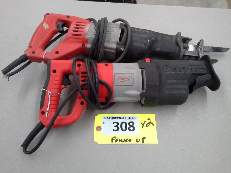 lot 308 image: Milwaukee Corded Sawzalls
