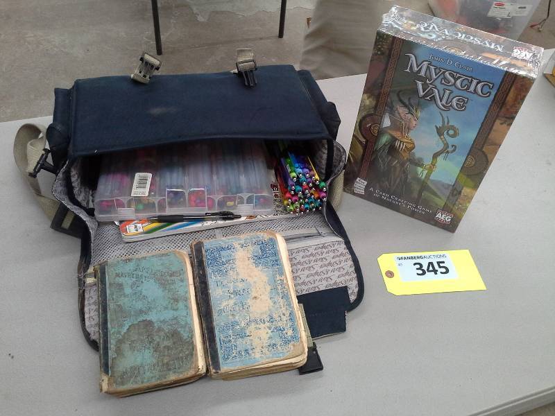 lot 345 image: Misc. Coloring Pens and Game