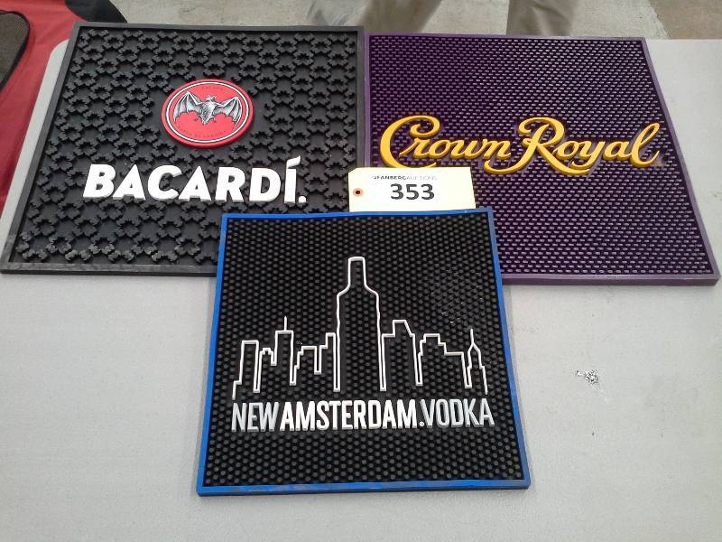 lot 353 image: (3) Bar Mats