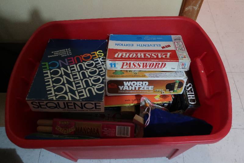 lot 43 image: TOTE OF BOARD GAMES