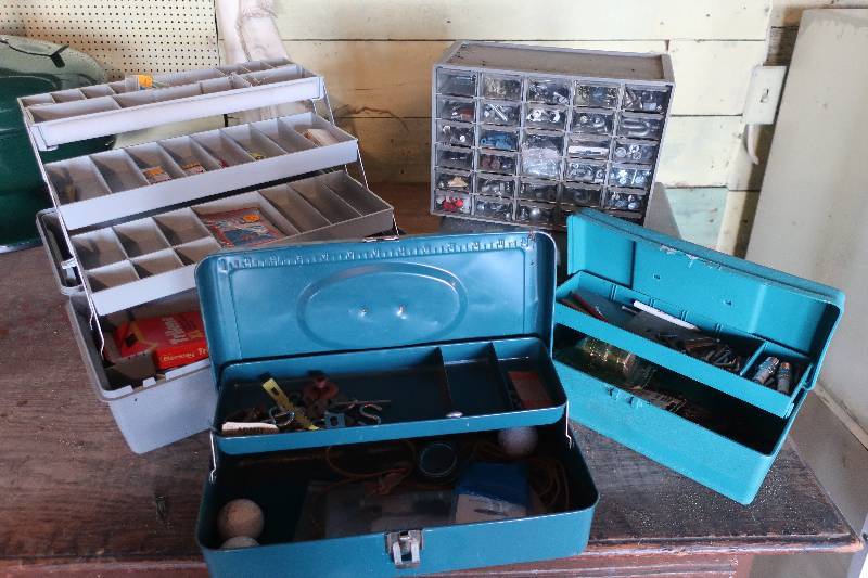 lot 101 image: TOOL BOXES AND TACKLE BOXES