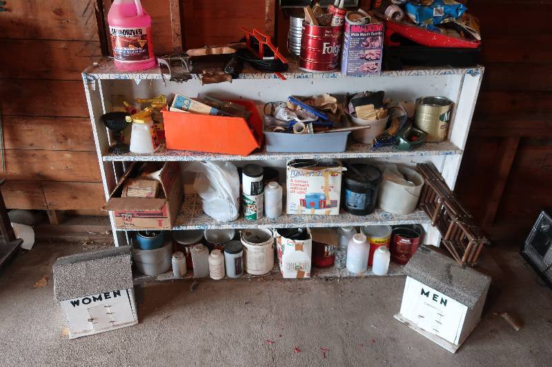 lot 106 image: SHELVING UNIT AND ALL ITS CONTENTS