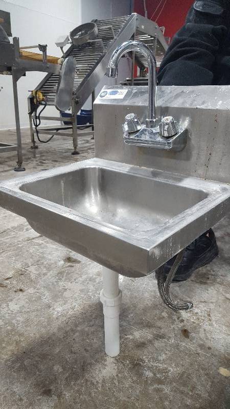 lot 126 image: Stainless Steel NSF Commercial  Hand Sink
