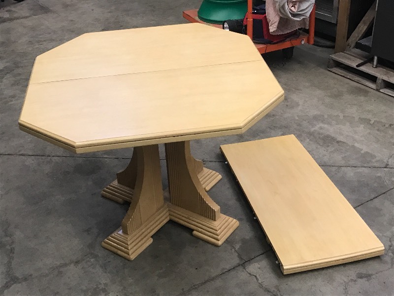 lot 19 image: 40x40 Wooden Dining Table With (1...