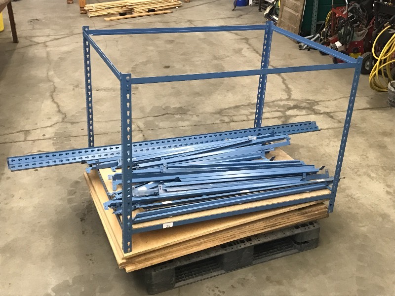 lot 23 image: (2) Shop Shelves (1) 3x3x4 & (1...
