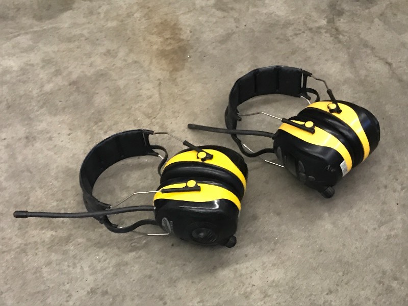 lot 39 image: (2) Pairs Of AO-Safety Radio Ear Mu...
