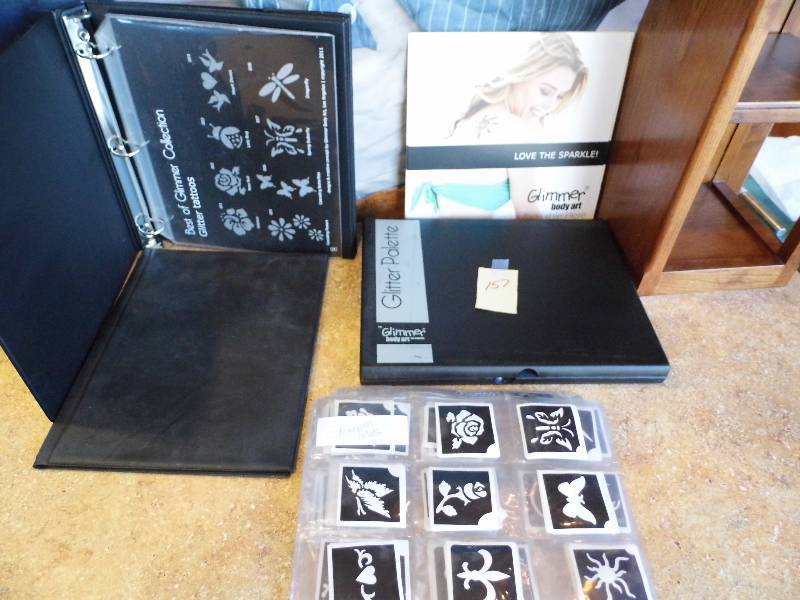 lot 157 image: Glitter Pallette Tattoos