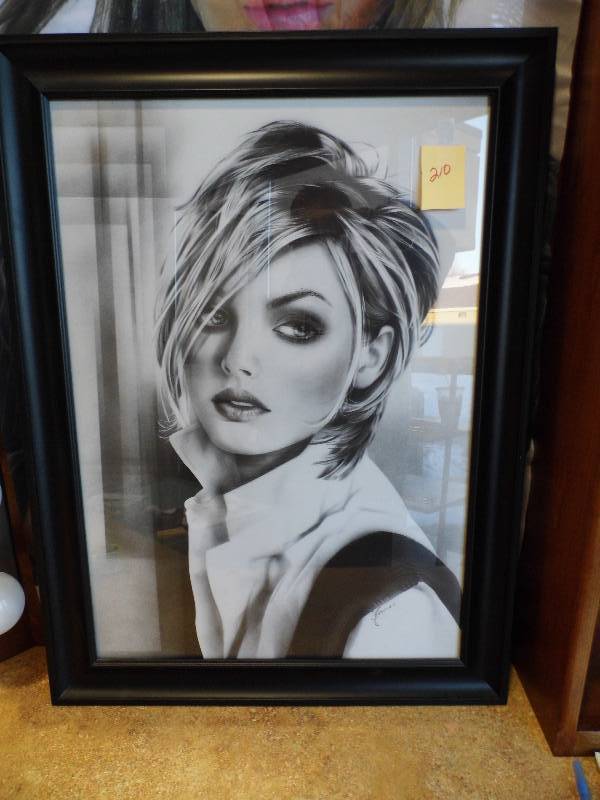 lot 210 image: Black Framed Portaits