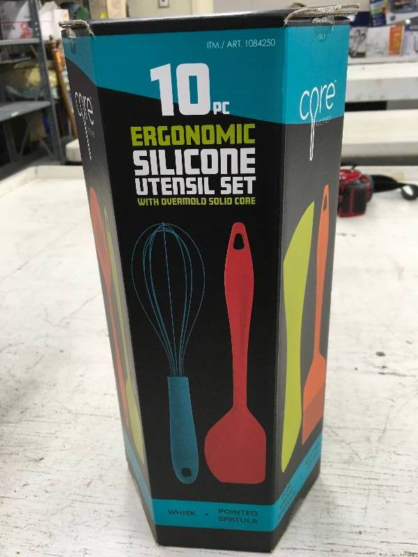 10PC SILICONE UTENSIL SET