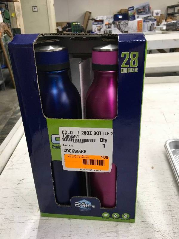 STAINLESS WATER BOTTLES, 28OZ