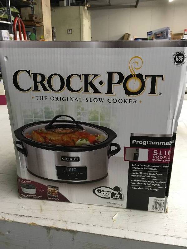 6 QT CROCK POT WITH LITTLE DIPPER CROCK