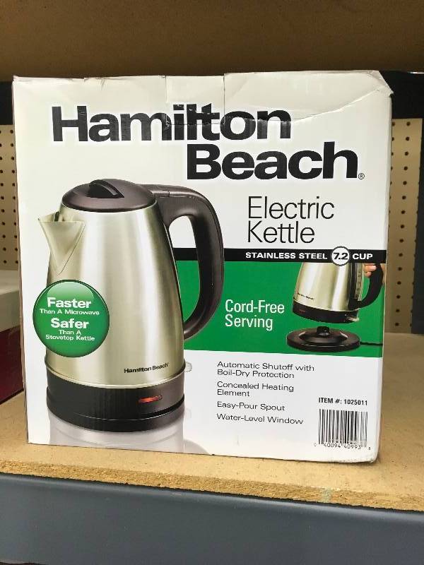 HAMILTON BEACH ELECTRIC KETTLE