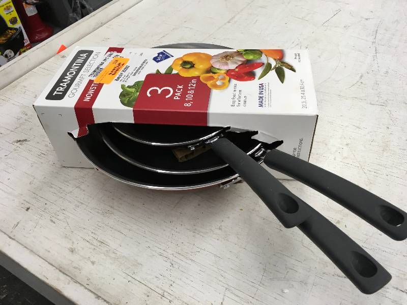TRAMONTINA 3PC SAUCE PANS