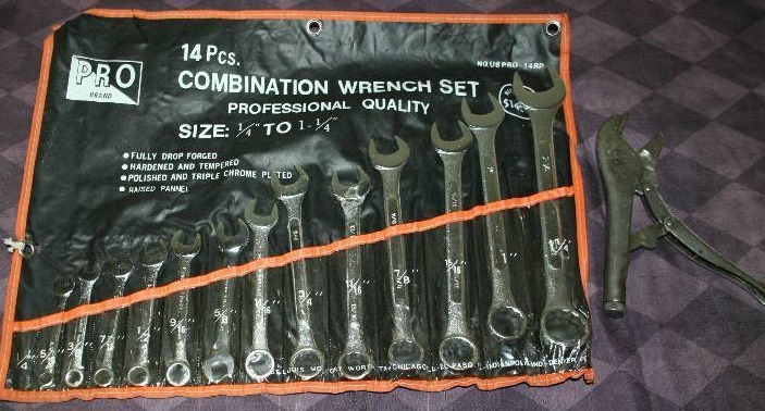Wrench Set and Locking Pliers