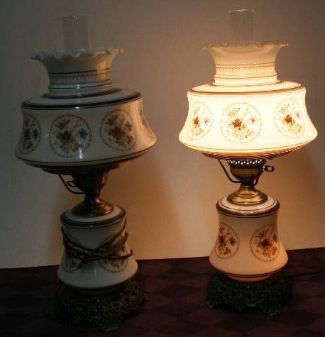 Lamps with Glass Shades