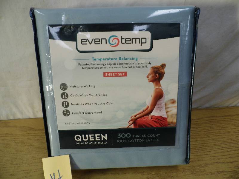 lot 14 image: Even Temp Sheet Set - QUEEN