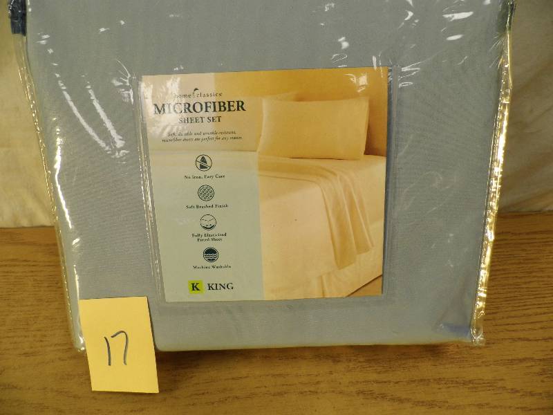 lot 17 image: Home Classice Micrfiber Sheet Set - KING