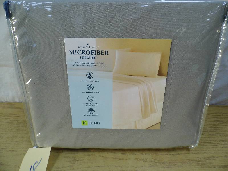 lot 18 image: Home Classice Micrfiber Sheet Set - KING