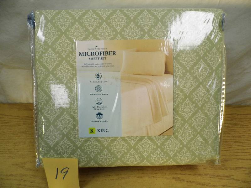 lot 19 image: Home Classice Micrfiber Sheet Set - KING