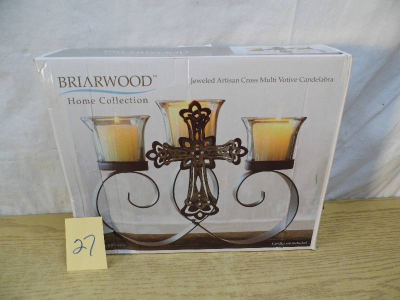 lot 27 image: Briarwood Cross Votive Holder