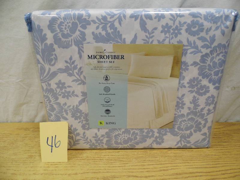 lot 46 image: Home Classice Microfiber Sheets - KING