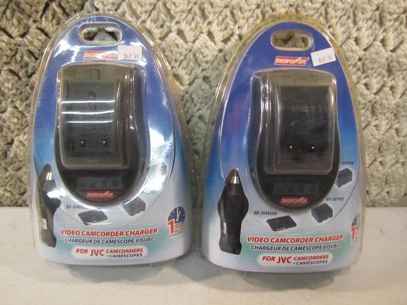 lot 3 image: Lot of 2 JVC Camcorder Chargers ...