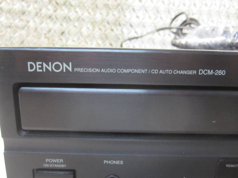 lot 6 image: Denon DCM-260 5-Disc CD Player with...