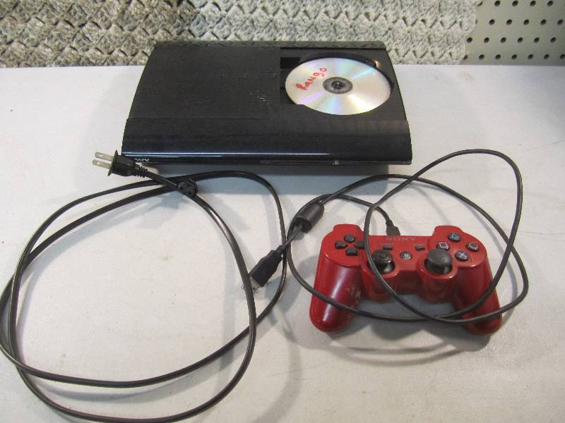 lot 21 image: Sony PS3 Console with Power Cord an...