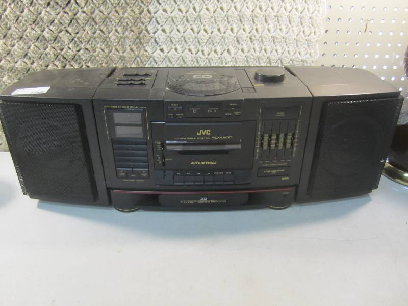 lot 25 image: JVC Boom Box Tested and Radio and C...